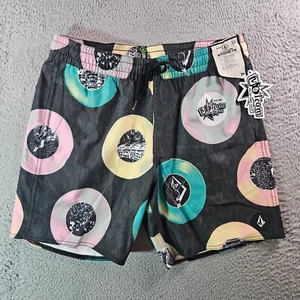 NWT Volcom Stoneys Board Shorts Swim Trunks Men Medium Geometric Multicolor - Picture 1 of 13