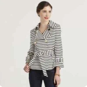 Kate Spade New York Start a New Chapter Stripped Jacket Size Small - Picture 1 of 9