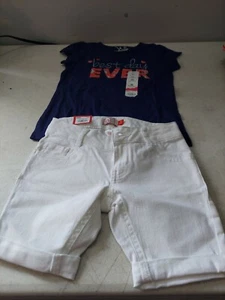 Shorts And Shirt Girls Size 6 From Kohls New - Picture 1 of 9