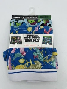 2 pairs Of Star Wars Darth Vader Men's Neon Boxer Brief Underwear Size Medium - Picture 1 of 1