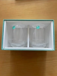 Tiffany&Co Tumbler Pair of Glasses Cup Set New products Boxed - Picture 1 of 3