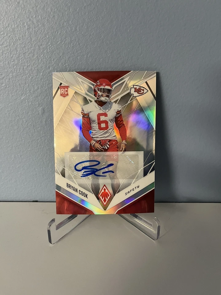 2022 Panini Phoenix Bryan Cook Silver Rookie Auto Kansas City Chiefs - Image 1 of 2