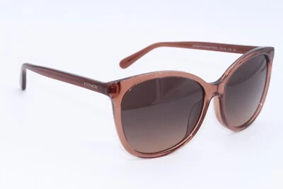 NUEVAS GAFAS DE SOL COACH HC 8271U 5662G9 MARCO AUTÉNTICO DEGRADADO ÁMBAR TRANSPARENTE 57-16 Foto 1 de 4