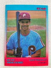 1989 Martinsville Phillies-STAR Minor League Baseball Card-Sixto Montero