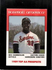 1989 BASEBALL AMERICA TOP AA PROSPECTS #AA-1 WES CHAMBERLAIN EX  *X6305