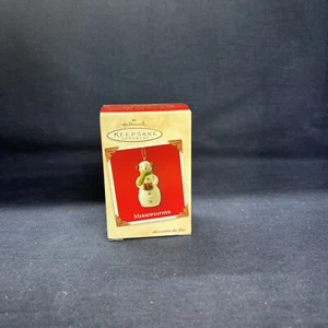 Adorno de muñeco de nieve Hallmark Keepsake 2003 MERRIWEATHER orejeras frías ¡NUEVAS! - Imagen 1 de 4