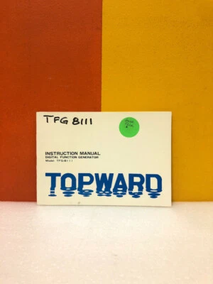 Sencore Digital Function Generator Model TFG-8111 Instruction Manual - Image 1 of 2