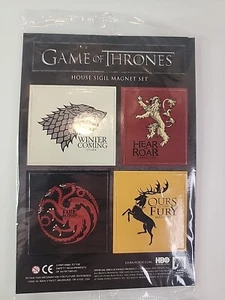 Game Of Thrones Merchandise - House Sigil Magnet Set (Wappen Der Häuser) Sealed - Picture 1 of 2