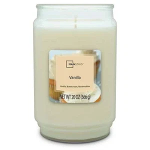 Vanilla Scented Single-Wick Large Glass Jar Candle, 20oz - Picture 1 of 7
