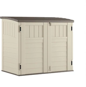 34 Cu Ft Capacity Horizontal Outdoor Storage Shed for Garbage Cans, Garden Acces - Picture 1 of 11