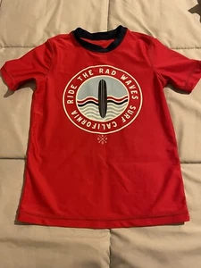 GAP KIDS Red SWIM SHIRT Rash Guard. Size S short sleeve child boy - Picture 1 of 5
