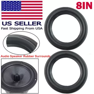 2Pcs 8Inch Speaker Edge Rubber Foam Surround Ring for Speaker Repair - Picture 1 of 7