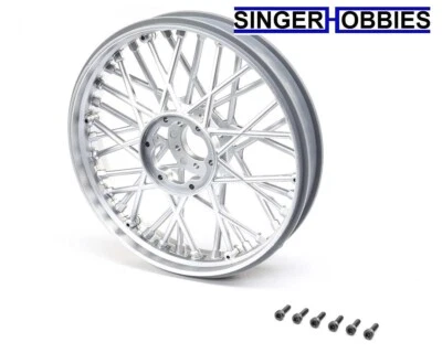 LOSI LOS46002 Promoto-MX Dirtbike Front Wheel (Satin Chrome) HH - Image 1 of 2