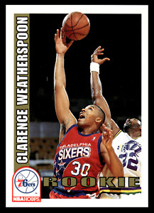 1992 Hoops Clarence Weatherspoon #449 Philadelphia 76ers NBA Basketball Rookie