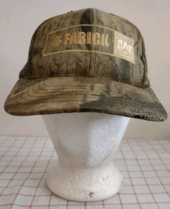 Cappello berretto mimetico vintage Fabick CAT dipendente verde uomo regolabile snapback ricamato - Foto 1 di 6