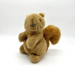 Gund 1986 Plush Squirrel Stuffed Animal Toy Vintage Fluffy Tail Brown - Picture 1 of 10
