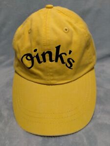 Oink's Ice Cream New Buffalo, Michigan Yellow Baseball Hat Cap By Adams