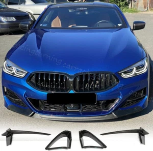 Aletas divisoras de parachoques delantero de carbono seco para BMW Serie 8 G14 G15 G16 - Imagen 1 de 16