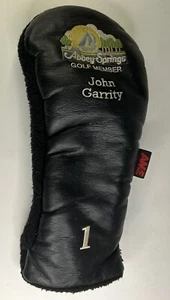 AM&E “Abbey Springs Golf Member” #1 Black Driver Golf Club Head Cover - Picture 1 of 4