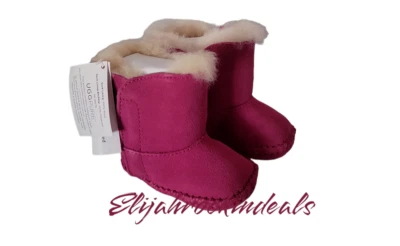NUEVO EN CAJA BOTAS UGG BEBÉ NIÑA CADEN INFANTIL PRINCESA ROSA GAMUZA TALLA XS: 0-1 Foto 1 de 4