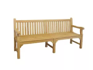 Gartenbank Sitzbank Gartenmöbel Parkbank 4-Sitzer Teak Holz B: 200 cm (3652) - Bild 1 von 6