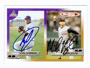 Jose Valverde and Mike Koplove autographed Baseball Card 2005 Topps Total #682