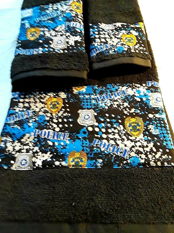Juegos de toallas de 3 piezas con temática de policía hechos a mano ¡¡GRAN REGALO!!! Foto 1 de 1