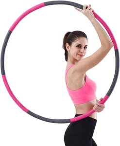 Collapsible Weighted Hula Hoop Adult Smart Hoola Abs Exercise Workout Fitness - Picture 1 of 10
