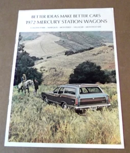 1972 Mercury Colony Park Monterey Montego MX Wagons Dealership Sales Brochure - Foto 1 di 5