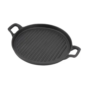 (31cm / 12.2in)Cast Iron Griddle 1.6in Handle Length Reversible Dual Handle - Picture 1 of 12
