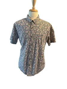 Camicia Vissla con bottoni XL uomo cotone floreale manica corta - Foto 1 di 7