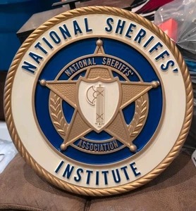 National Sheriffs' Institute National Sheriffs' Association Sign 15" - Picture 1 of 5