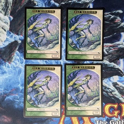 4x Elf Warrior Token (Shadowmoor) MTG - Image 1 of 2