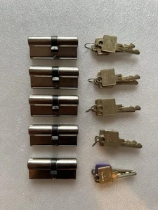 BKS Schließzylinder, Doppelzylinder, Gleichschließend, 5 Zylinder 14 Schlüssel - Bild 1 von 3