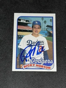 Ricky Horton Los Angeles Dodgers 1989 Topps signierte Autogrammkarte #232 ~ Echtheitszertifikat - Bild 1 von 3