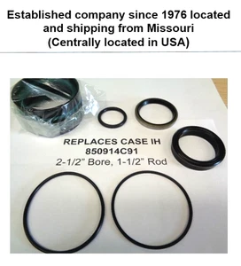 REEMPLAZA 850914C91 Kit de juntas Case-IH (2-1/2" diámetro X 1-1/2" varilla) ver descripción. - Imagen 1 de 6