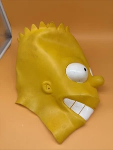 Bart Simpson Full Latex 13" Mask The Simpsons Costume 1999 Fox Matt Groening - Picture 1 of 10