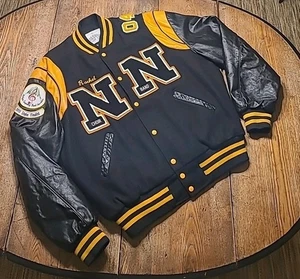 Vintage Wool Varsity Band Choir Letterman Jacket L Black L'Anse Creuse North MI  - Bild 1 von 17
