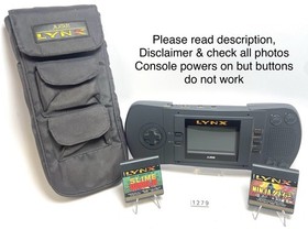 Atari Lynx 1 Handheld Console PAG-0201 Bundle In Good Working Condition