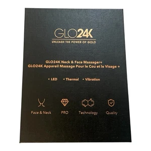 GLO24k Neck And Face Massager-LED, Thermal & Vibration Open Box - Picture 1 of 1