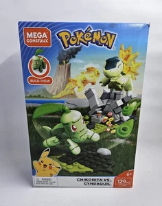 Mega Construx Pokémon Chikorita vs. Cyndaquil Set Retired FVK69 (129 Pieces) NEW - Picture 1 of 4