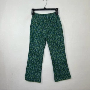 Boutique Brand GoGo Chic Floral Corduroy Hippie Pants Size 10 - Picture 1 of 9