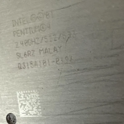 INTEL PENTIUM 4  3.2 GHz PROCESSOR, 800 MHz BUS, SL6RZ, SOCKET 478 - Image 1 of 4