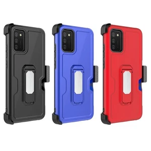 For Samsung Galaxy S22 CARD Holster with Kickstand Clip Hybrid Sturdy Case Cover - Picture 1 of 28