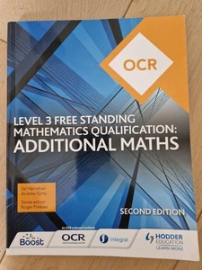 OCR Level 3 Free Standing Mathematics Qualification: Additional Maths - Picture 1 of 1