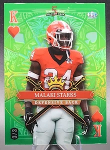 Malaki Starks 3/3 2024 Wild Card 5 Card Draw Rookie RC Green Foil King Ravens SP - Bild 1 von 2
