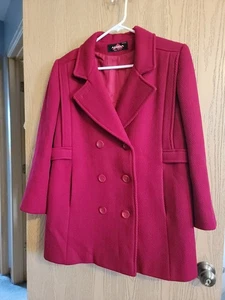 Vintage Alorna Bona Fina Petite Small/Medium Rot 100% Wolle - Bild 1 von 14