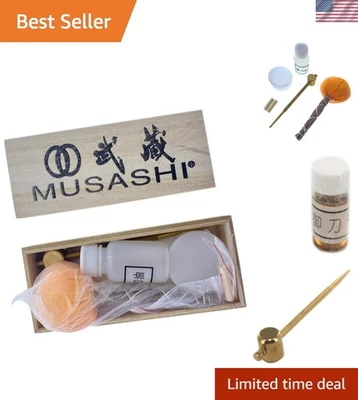 Versatile Samurai Sword Cleaning Kit - Non-Abrasive Uchiko & Maintenance Tools - Image 1 of 4