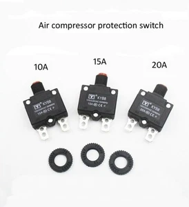 2Pcs Air Compressor Single Phase Motor Current Thermal Overload Protector Switch - Foto 1 di 11