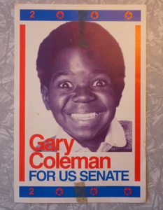 Gary Coleman For U.S. Senate 2000 Flyer NO OTHERS ON EBAY! - Picture 1 of 7